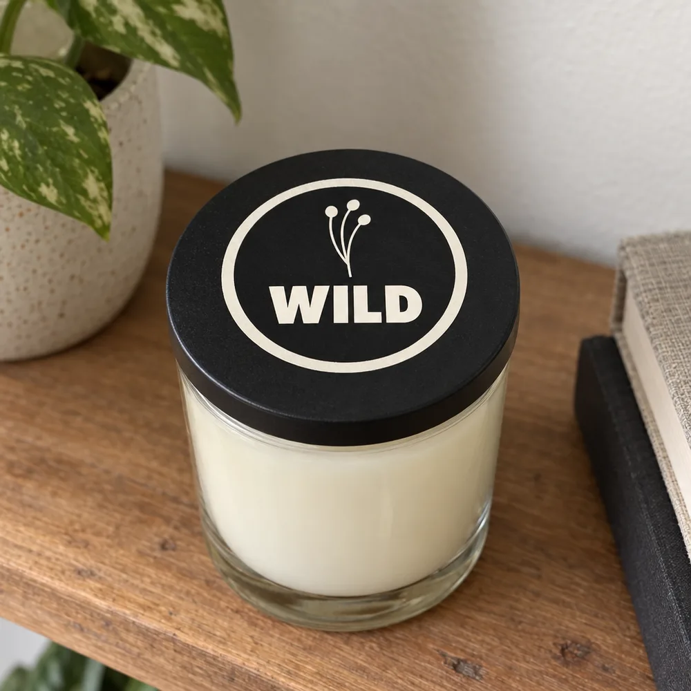 Candle lid label