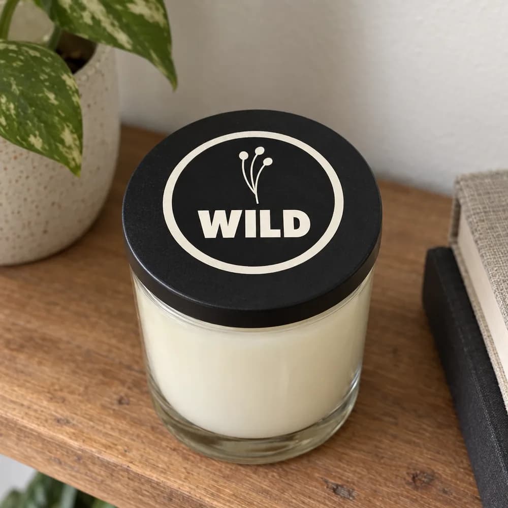 Candle lid label, Circle Stickers