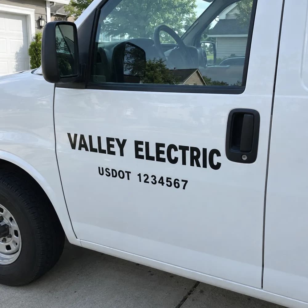 Company name and DOT numbers